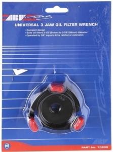 4 x ABW Universal 3-Jaw Oil Filter Wrenc