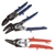 3 x Aviation Tin Snips Straight, Left & Right Hand 200mm. Buyers Note - Di