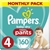 PAMPERS Baby-dry Nappy Pants, Size: 4 Toddler, 9 to 15 kg, 160 Nappy pants.