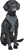 2 x MOG & BONE Neoprene Dog Harness, Black/Pitch. NB: One Size Small, One S
