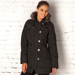 Brave Soul Women's Padded Parka With Fau
