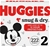 HUGGIES Snug & Dry Baby Diapers, Size 2, 222 Ct, One Month Supply.