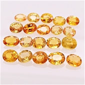 Forever Zain's 15.59 Cts Natural Yellow Sapphires Gemstones