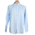 JAG Men's Button Up Shirt, Size M, 55% Linen / 45% Cotton, Blue, AG216000.