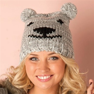 Brave Soul Womens Teddy Knitted Hat