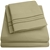 SWEET HOME 4 piece queen sheet set, sage. Queen set dimensions: Fitted