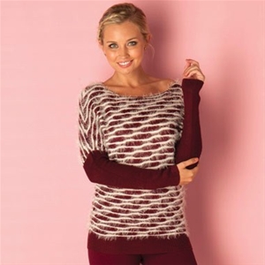 QED LONDON Womens Textured Stripey Knit