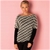 QED LONDON Womens Textured Stripey Knit