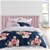 LOGAN & MASON Bouquet Navy Quilt Cover Set, Single Bed.