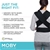 MOBY Classic Wrap, Black, One-Size-Fits-All. NB: Minor Use.