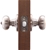 COPPER CREEK Colonial Door Knob, Privacy Function, Satin Stainless.
