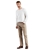 LEVI'S 505 Regular Straight Twill Pants, Size 42x32, 100% Cotton, Timberwol