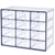 2 x SYSMAX Up System Multibox, 12 Drawers (Black/White). N.B: 10 x drawers
