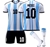 AFA Boy's US-DXB World Cup 2022 Soccer Messi #10 'Home' Jersey Set, Size 26