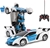 ZEROPLUSONE RC Car for Kids, Transform Car Robot, 2.4GHz Rechargeable, Poli