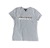 2 x DKNY Women's Sequin Logo Tee, Size S, 60% Cotton, Avenue Grey. Buyers