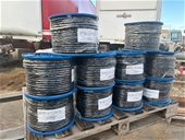 Rolls of Unused Electrica Black Instrumentation Cable