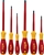 WIHA 6pc Slotted And Phillips Insulated Screwdriver Set, 1000 Volt, 32092.