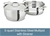 ALL-CLAD Stainless Steel Steamer Cookware, 5-Quart, Silver.