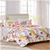 GREENLAND HOME Watercolor Dream Quilt Set, 3-Piece Full/Queen, White.