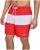 CALVIN KLEIN Men's Colorblocked 7" Swim Shorts, Size 2XL, 100% Polyester, H