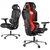 EUREKA Typhon Series Ergonomic Mesh Chair, Black/Red, Model GC05. NB: Assem