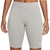 NIKE Women's Essential Bike Shorts, Size S, Dark Grey Heather/White (063),