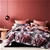 LOGAN & MASON Briar 2-In-1 Reversible Design Quilt Cover Set, Kind Bed, Ros