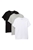 3pk CALVIN KLEIN Men's Crew Neck T-Shirts, Size L, 100% Cotton, Black/White