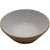 MIKASA Enameled Mango Wood Serving Bowl, Grey Diamond Pattern. N.B. interna