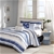 MADISON PARK 6pc Quilted Coverlet Set, Full/Queen, Blue. Buyers Note - Dis