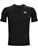 UNDER ARMOUR Men's HeatGear Comp SS Tee, Size XL, 100% Polyester, Black/Whi