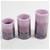 Remote Controlled Flameless Scented Candle Set - Lavender/Purple