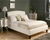 Italian Design Mono Lisa II PU Leather Bed Frame - Double Size - White