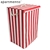 Apartmento Striped Laundry Basket - Red/White
