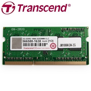 Transcend JM1066KSN-2G DDR3 2GB RAM Lapt