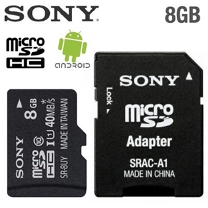 8GB Sony microSDHC UHS-I Memory Card and