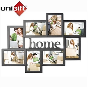 UniGift 8-in-1 'home' Wooden Frame Colla
