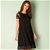 ClubL Womens Lace Lined Swing Dress