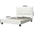 Royal Gems Style Double PU Leather Wooden Bed Frame White
