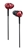 Pioneer SE-CL541-R Closed Dynamic Headphones with Flex Nozzle - Red