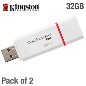 2-Pack Kingston 32GB DataTraveler G4 USB