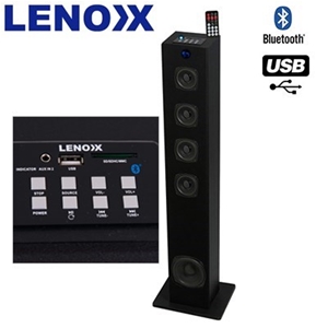 Lenoxx Wireless Bluetooth Tower Speaker 