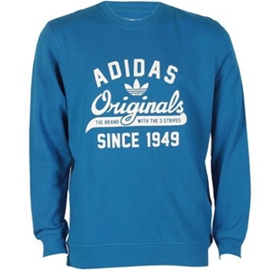 Adidas Mens Graphic Crew Sweatshirt