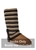 Ozwear UGG Cardy Socks Chestnut, Chocolate and Cream Stripe