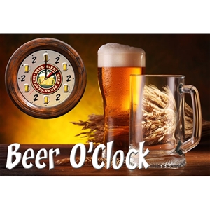 Beer O Clock, 118x80cm Canvas Print