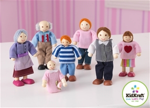 KidKraft Doll Family of 7 - Caucasian