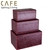 CAFE Home Decor Set of 3 Storage Boxes - Paisley