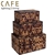 CAFE Home Decor Set of 3 Storage Boxes - Leopard