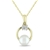Freshwater Pearl and Pendant in 10K Yellow Gold